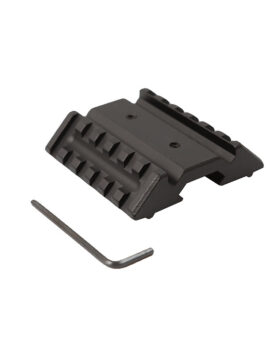 45 degree side rail 65mm long double side oblique rail sighting mirror bracket red and green dot tube clamp bracket