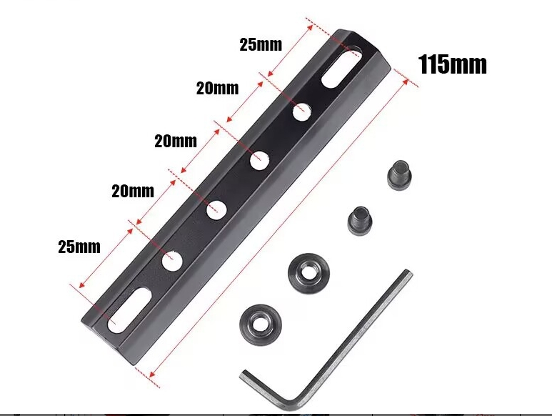 Rail Aluminum alloy 6-slot rail scope base - Image 2