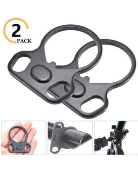 Double hole strap buckle for core support Outdoor tactical butterfly strap ring single point hanging buckle