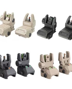 21mm machine aiming armor nylon folding fiber optic aiming armor aiming J8J9HK416 aiming mechanical crosshair modification