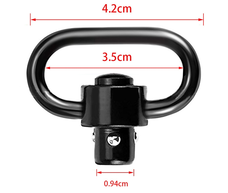 Release button QD tactical sling buckle - Image 2