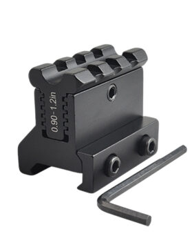 40mm height adjustable rail sight base Full metal heightened rail 3 slot sight heightened bracket